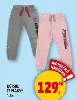 Penny Market DĚTSKÉ TEPLÁKY, 1 ks nabídka