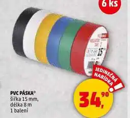 Penny Market PVC PÁSKA šířka 15 mm, délka 8 m, 1 balení nabídka
