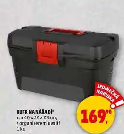 Penny Market KUFR NA NÁŘADÍ cca 40 x 22 x 23 cm, s organizérem uvnitř, 1 ks nabídka