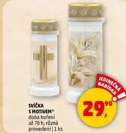 Penny Market SVÍČKA S MOTIVEM doba hoření až 70 h, různá provedení, 1 ks nabídka