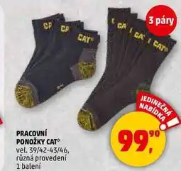 Penny Market PRACOVNÍ PONOŽKY CAT vel. 39/42-43/46, různá provedení, 1 balení nabídka