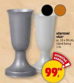 Penny Market HŘBITOVNÍ VÁZA pr. 15 x 30 cm, různé barvy, 1 ks nabídka