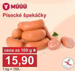 PLUS JIP Písecké špekáčky nabídka