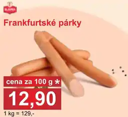 PLUS JIP Frankfurtské párky nabídka