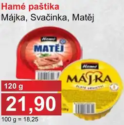 PLUS JIP Hamé paštika Májka, Svačinka, Matěj nabídka