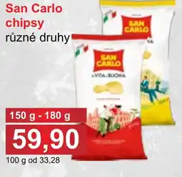 PLUS JIP San Carlo chipsy nabídka