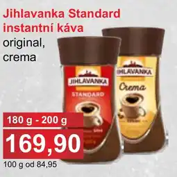 PLUS JIP Jihlavanka Standard instantní káva nabídka