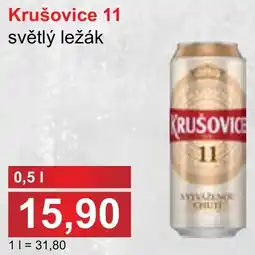 PLUS JIP Krušovice 11 světlý ležák nabídka