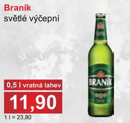 PLUS JIP Braník světlé výčepní nabídka