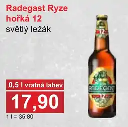 PLUS JIP Radegast Ryze hořká 12 nabídka