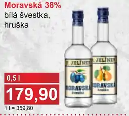 PLUS JIP Moravská 38% bílá švestka, hruška nabídka