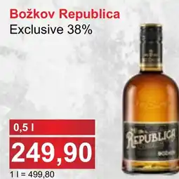 PLUS JIP Božkov Republica Exclusive 38% nabídka