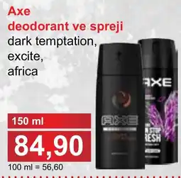 PLUS JIP Axe deodorant ve spreji nabídka