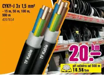 Hornbach CYKY-J 3x1.5 mm nabídka