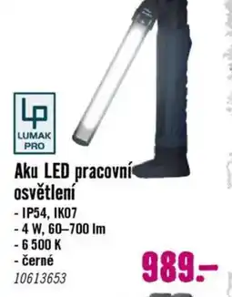 Hornbach Aku LED pracovní osvětlení nabídka