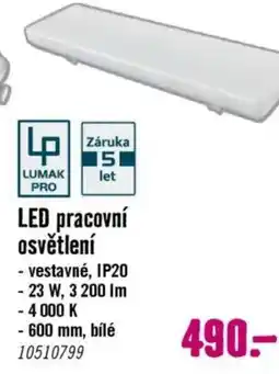 Hornbach LED pracovní osvětlení nabídka