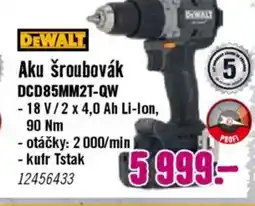 Hornbach DEWALT Aku šroubovák DCD85MM2T-QW nabídka