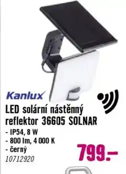 Hornbach LED solární nástěnný reflektor 36605 SOLNAR nabídka
