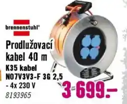 Hornbach Prodlužovací kabel 40 m nabídka