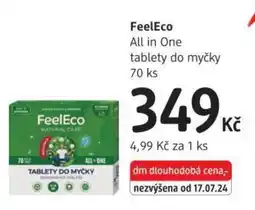 dm drogerie FeelEco All in One tablety do myčky nabídka