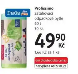 dm drogerie Profissimo zatahovací odpadkové pytle nabídka