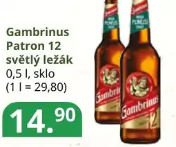 Potraviny CZ Gambrinus Patron 12 světlý ležák nabídka