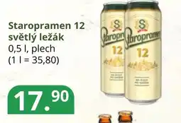 Potraviny CZ Staropramen 12 světlý ležák nabídka