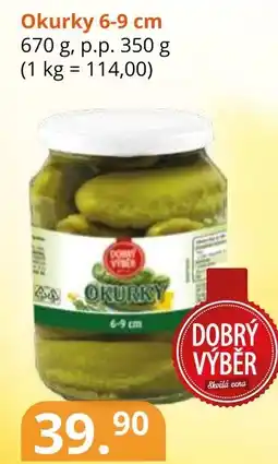 Potraviny CZ Okurky 6-9 cm nabídka