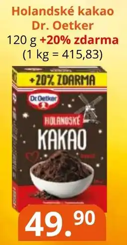 Potraviny CZ Holandské kakao Dr. Oetker nabídka