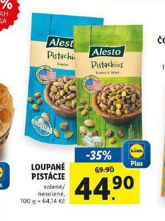 Lidl Loupané pistácie nabídka