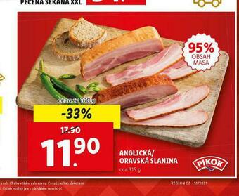 Lidl Anglická / oravská slanina nabídka