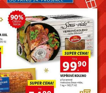 Lidl Vepřové koleno sous vide nabídka