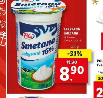 Lidl Zakysaná smetana 16% nabídka