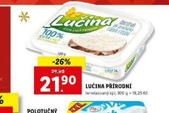 Lidl Lučina přírodní nabídka