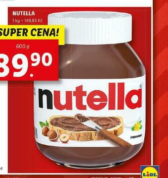 Lidl Nutella nabídka