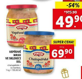 Lidl Vepřové maso ve sklenici xxl nabídka