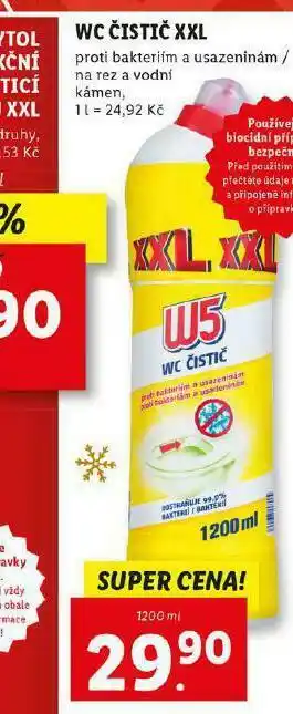 Lidl W5 wc čistič xxl nabídka