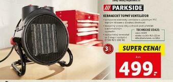 Lidl Keramický topný ventilátor nabídka