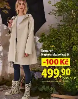 Lidl Esmara Nepromokavý kabát nabídka