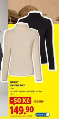 Lidl Esmara ÚPLETOVÝ SVETR nabídka