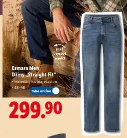 Lidl Esmara Men Džíny „Straight Fit“ nabídka