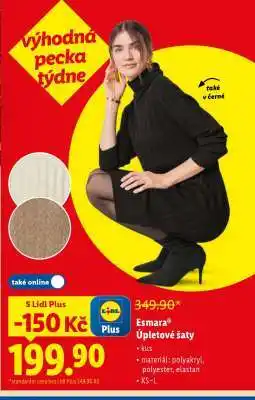 Lidl ESMARAⓇ Úpletové šaty nabídka