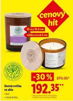 Lidl VONNÁ SVÍČKA VE SKLE nabídka
