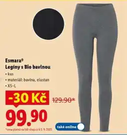 Lidl ESMARA Legíny s bio bavlnou nabídka