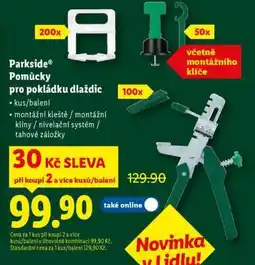 Lidl Parkside Pomůcky pro pokládku dlaždic nabídka