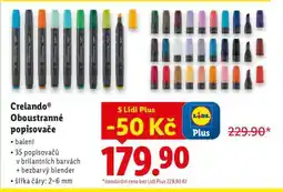 Lidl Crelando Oboustranné popisovače nabídka