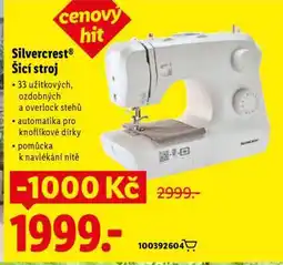Lidl SILVERCREST Šicí stroj nabídka