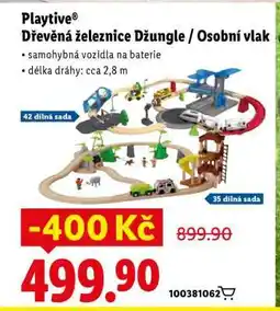 Lidl Playtive Dřevěná železnice Džungle / Osobní vlak nabídka