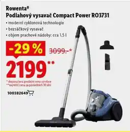 Lidl Rowenta Podlahový vysavač Compact Power RO3731 nabídka