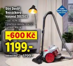 Lidl Dirt Devil Bezsáčkový vysavač DD2503 nabídka